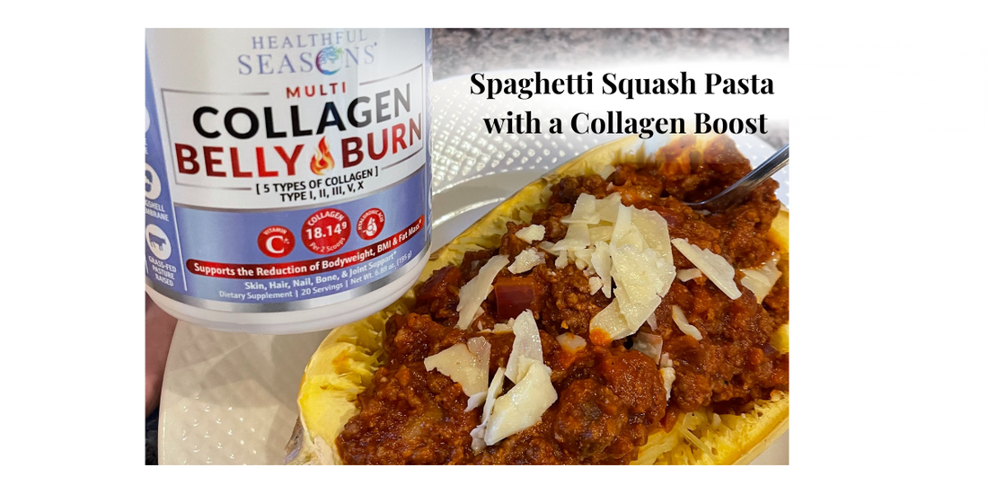 Spaghetti Squash Pasta with a Collagen Boost