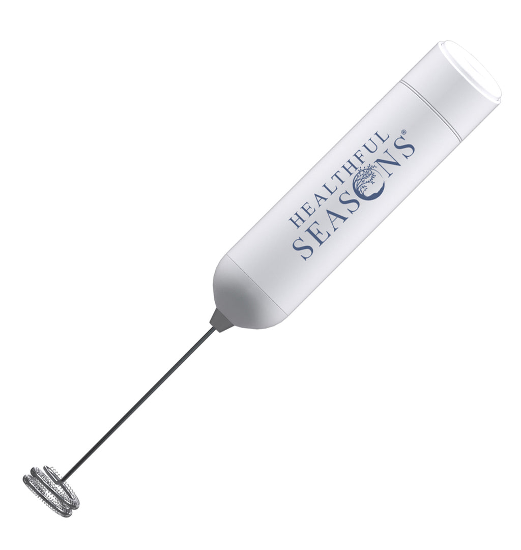 Electric Milk Frother – Handheld Mixer by WhiskFit – For Coffee & Matcha – Stainless Steel Coil – Batteries Included