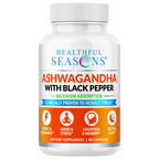 Ashwagandha 800mg with Black Pepper - High Potency Stress & Energy Support - 60 Capsules