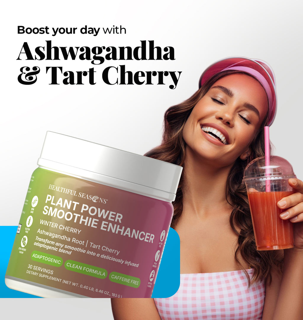 Winter Cherry – Ashwagandha & Tart Cherry Smoothie Enhancer – Supports Wellness – 30 Servings
