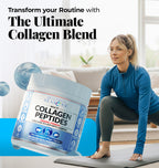 Multi Collagen Peptides Powder Types I & III - Bovine & Marine + L-Carnitine - 30 Servings