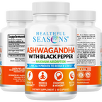 Ashwagandha 800mg with Black Pepper - High Potency Stress & Energy Support - 60 Capsules