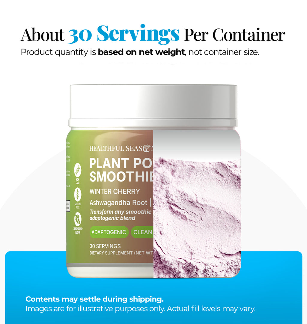 Winter Cherry – Ashwagandha & Tart Cherry Smoothie Enhancer – Supports Wellness – 30 Servings