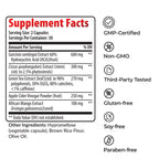 Extreme Belly Burn – Natural Supplement with Garcinia Cambogia, African Mango, Green Tea & Apple Cider Vinegar – 60 Capsules