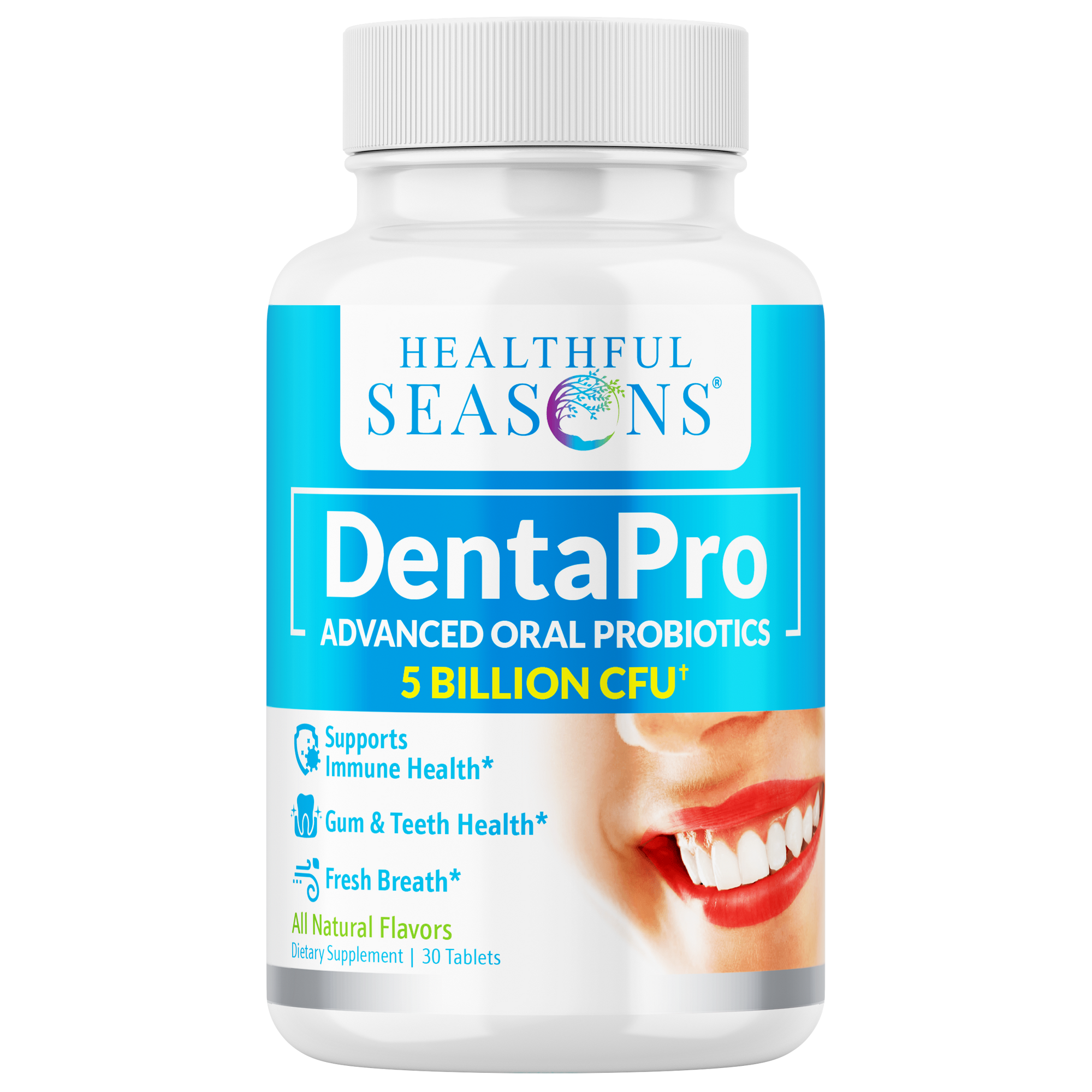 DentaPro Oral Probiotic - Fresh Breath & Gum Support - 30 Chewable Tablets