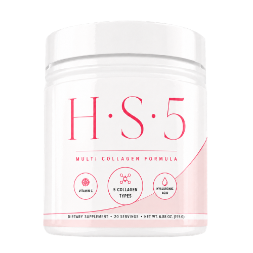 HS5 – Multi Collagen Powder + Vitamin C & Hyaluronic Acid – Metabolism, Skin & Joint Support