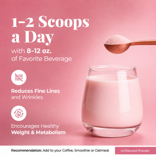 HS5 – Multi Collagen Powder + Vitamin C & Hyaluronic Acid – Metabolism, Skin & Joint Support