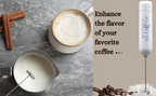 WhiskFit Electric Milk Frother - Handheld Mixer with Batteries - Coffee & Matcha