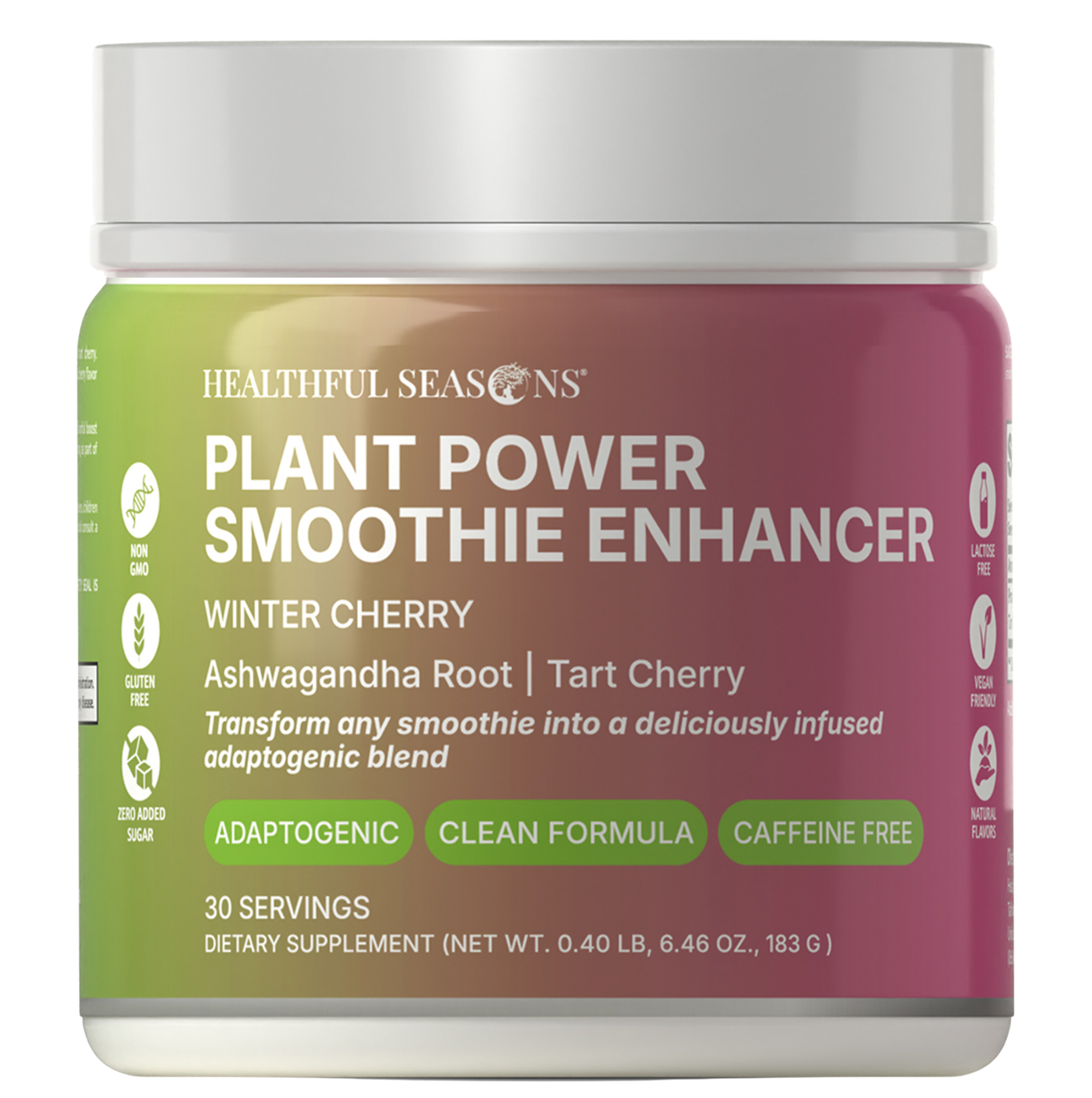 Winter Cherry – Ashwagandha & Tart Cherry Smoothie Enhancer – Supports Wellness – 30 Servings