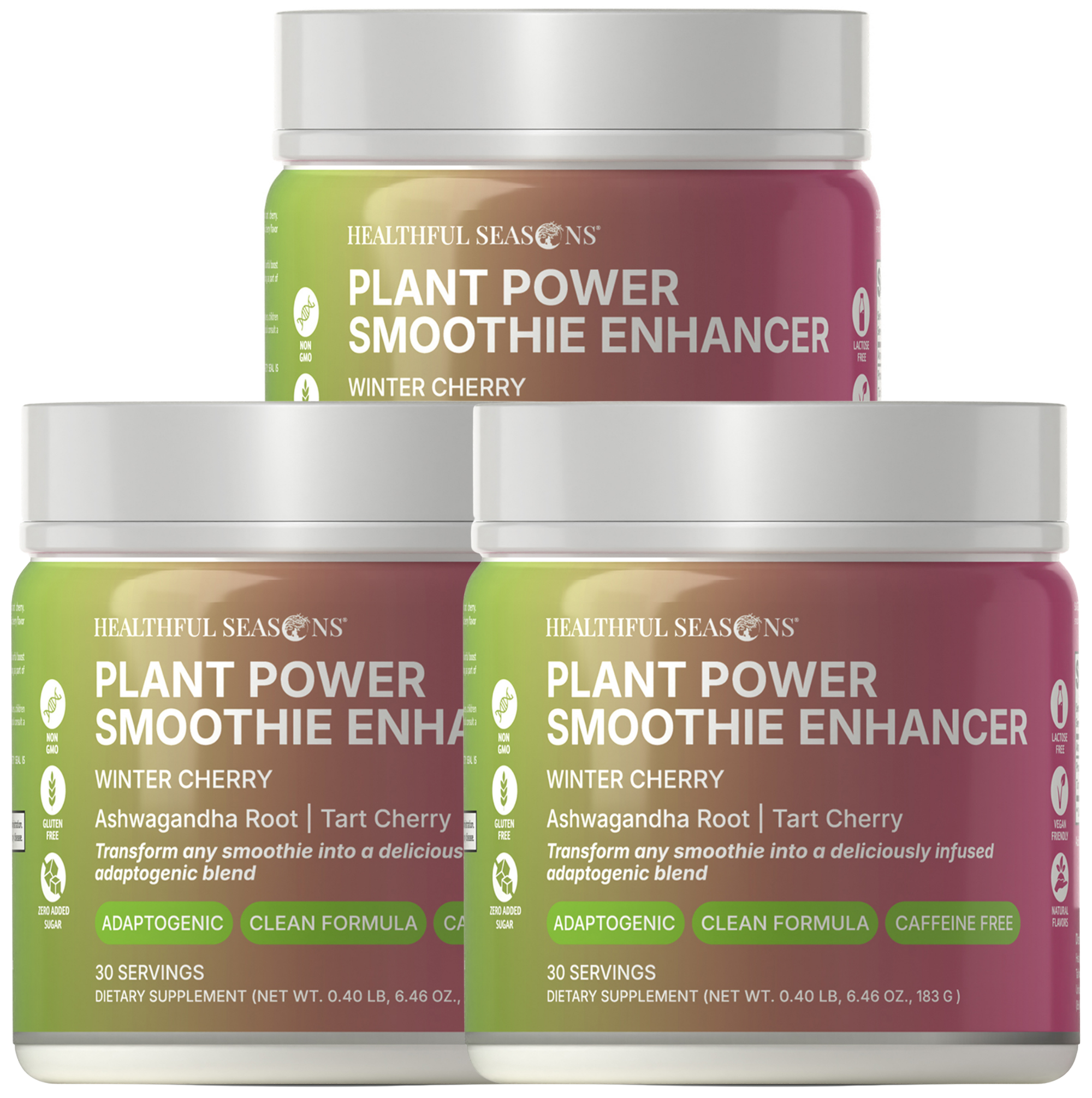 Winter Cherry – Ashwagandha & Tart Cherry Smoothie Enhancer – Supports Wellness – 30 Servings