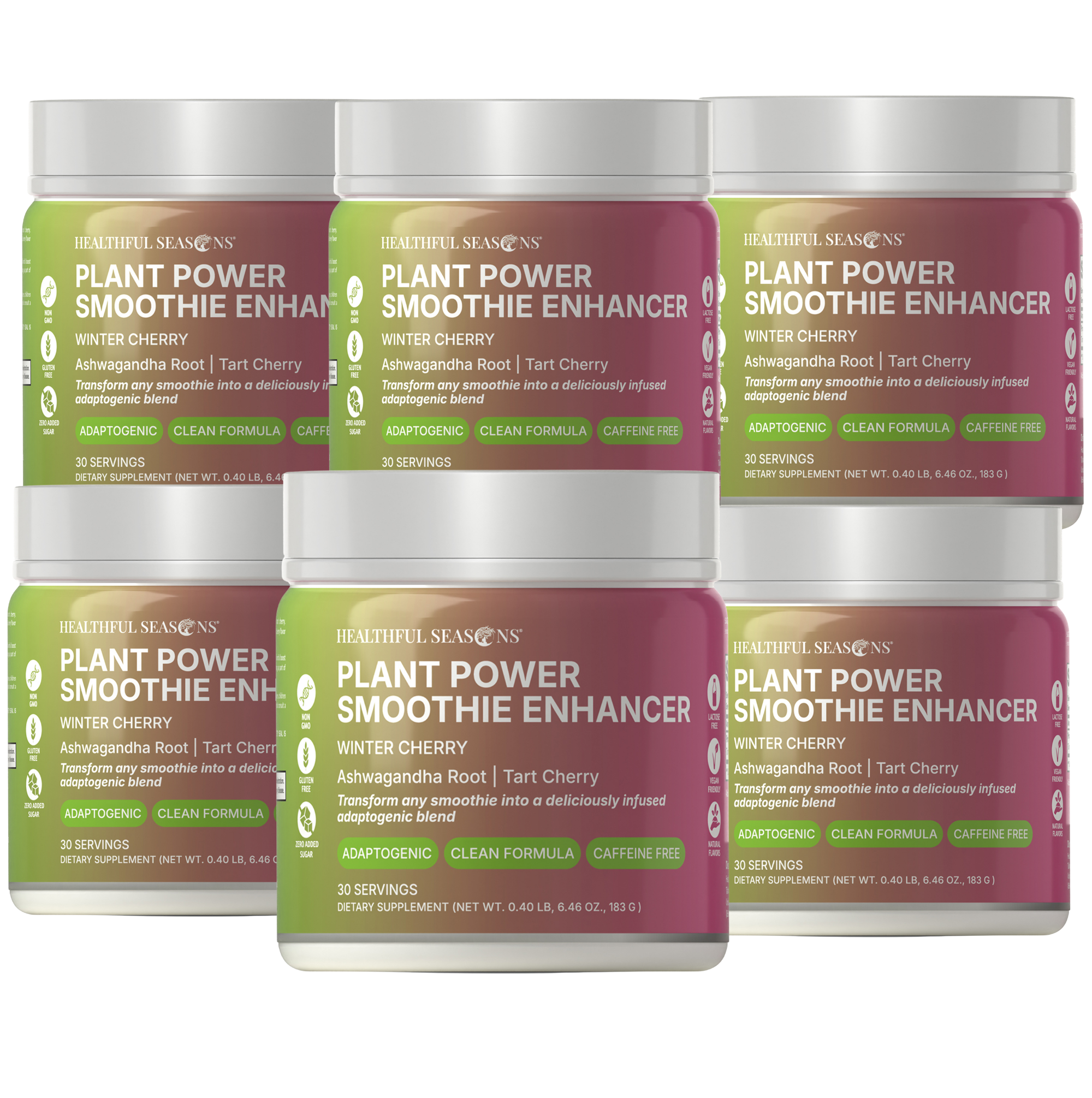 Winter Cherry – Ashwagandha & Tart Cherry Smoothie Enhancer – Supports Wellness – 30 Servings