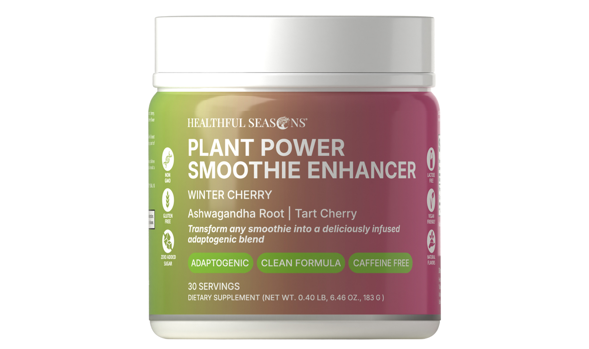 Winter Cherry – Ashwagandha & Tart Cherry Smoothie Enhancer – Supports Wellness – 30 Servings