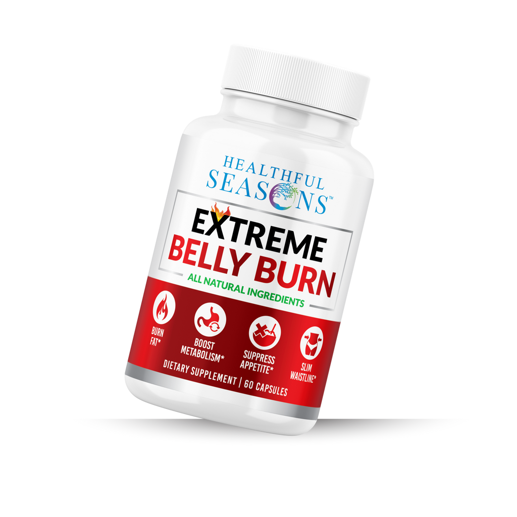 Extreme Belly Burn Capsules – Natural Metabolism & Appetite Support – Garcinia Cambogia, Green Tea, Apple Cider Vinegar – 60 Capsules