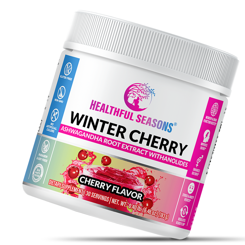 Winter Cherry – Ashwagandha & Tart Cherry Smoothie Enhancer – Supports Wellness – 30 Servings